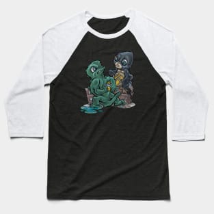 Zilla vs Kong Baseball T-Shirt